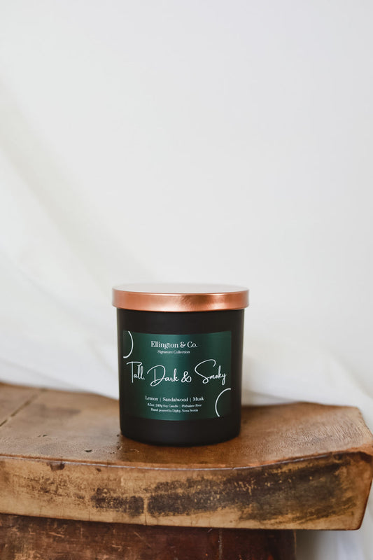 Ellington and Co. Soy Candles~ Tall Dark and Smoky