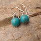 Turquoise Howlite Intention Earrings